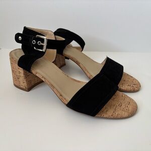 The Flexx TGIF Black Suede Sandal Sz 40.5 Summer Office